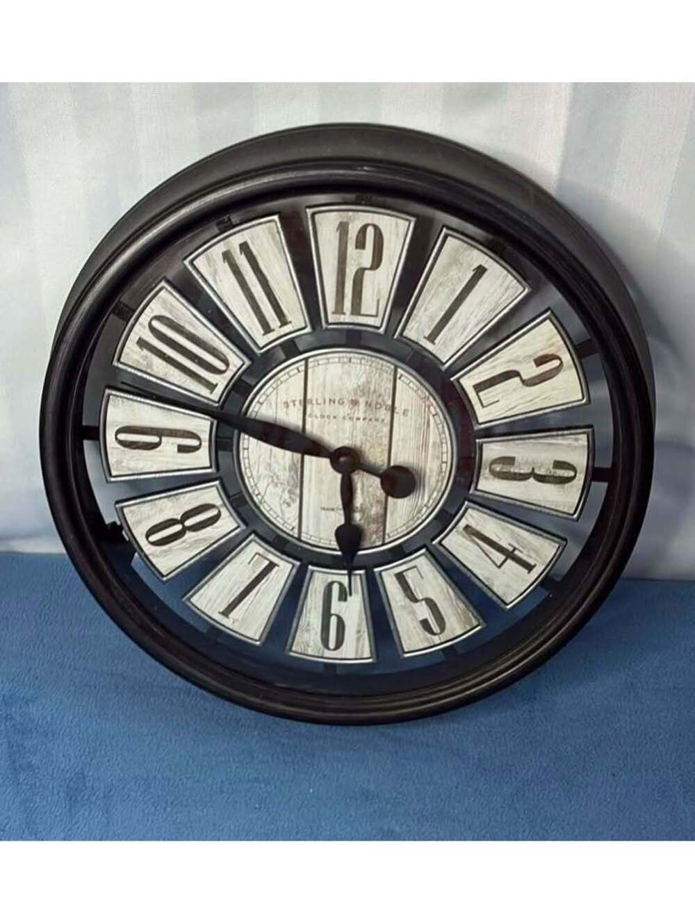 Sterling & Noble 12" Rustic Wall Clock